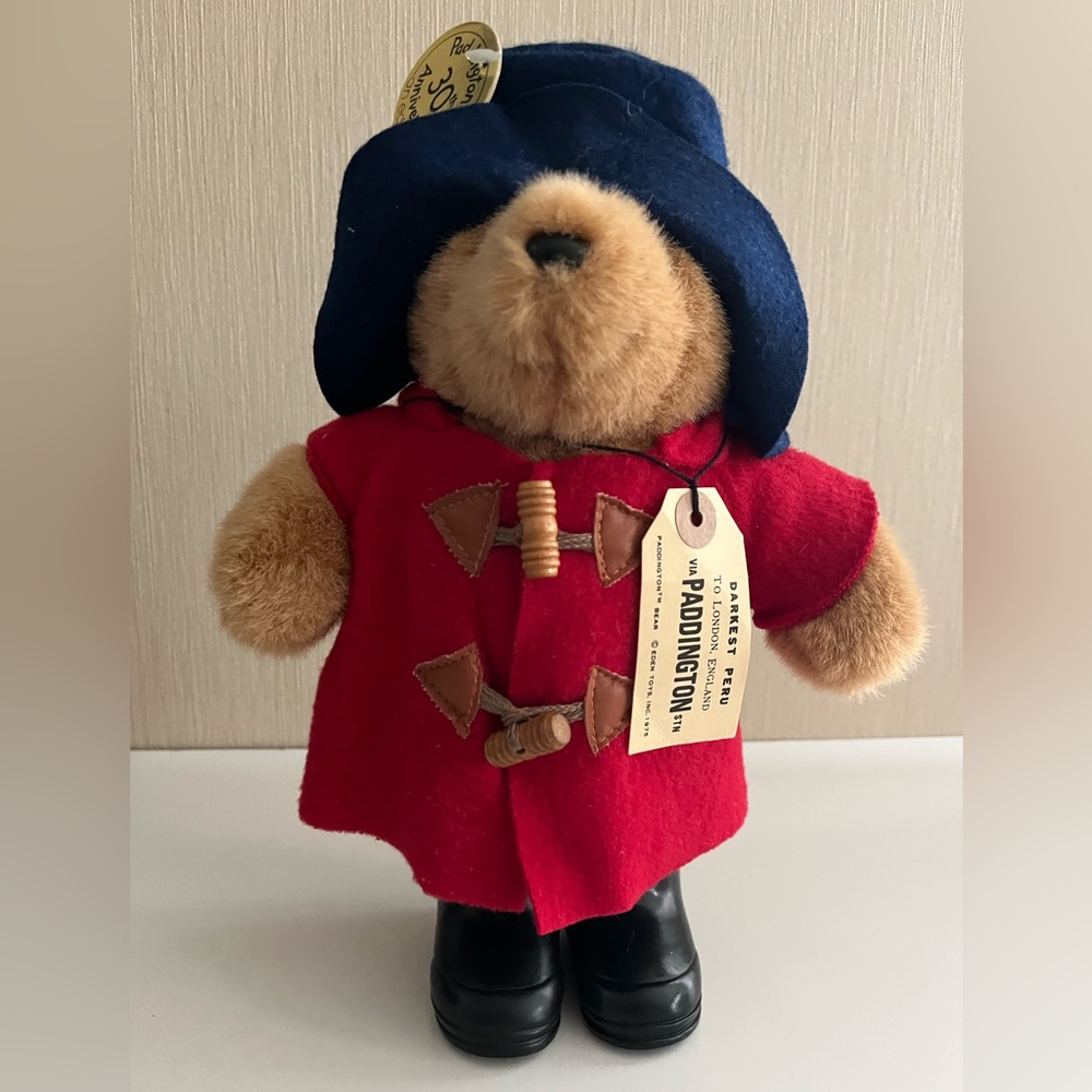 Vintage Paddington Bear Eden 30th Anniversary Plush 10" Collectors Tags 1975, 88